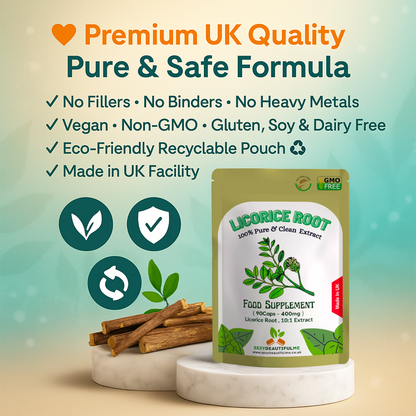 Licorice Root Extract Capsules 4000mg-Vegan capsules - Digestion System Support