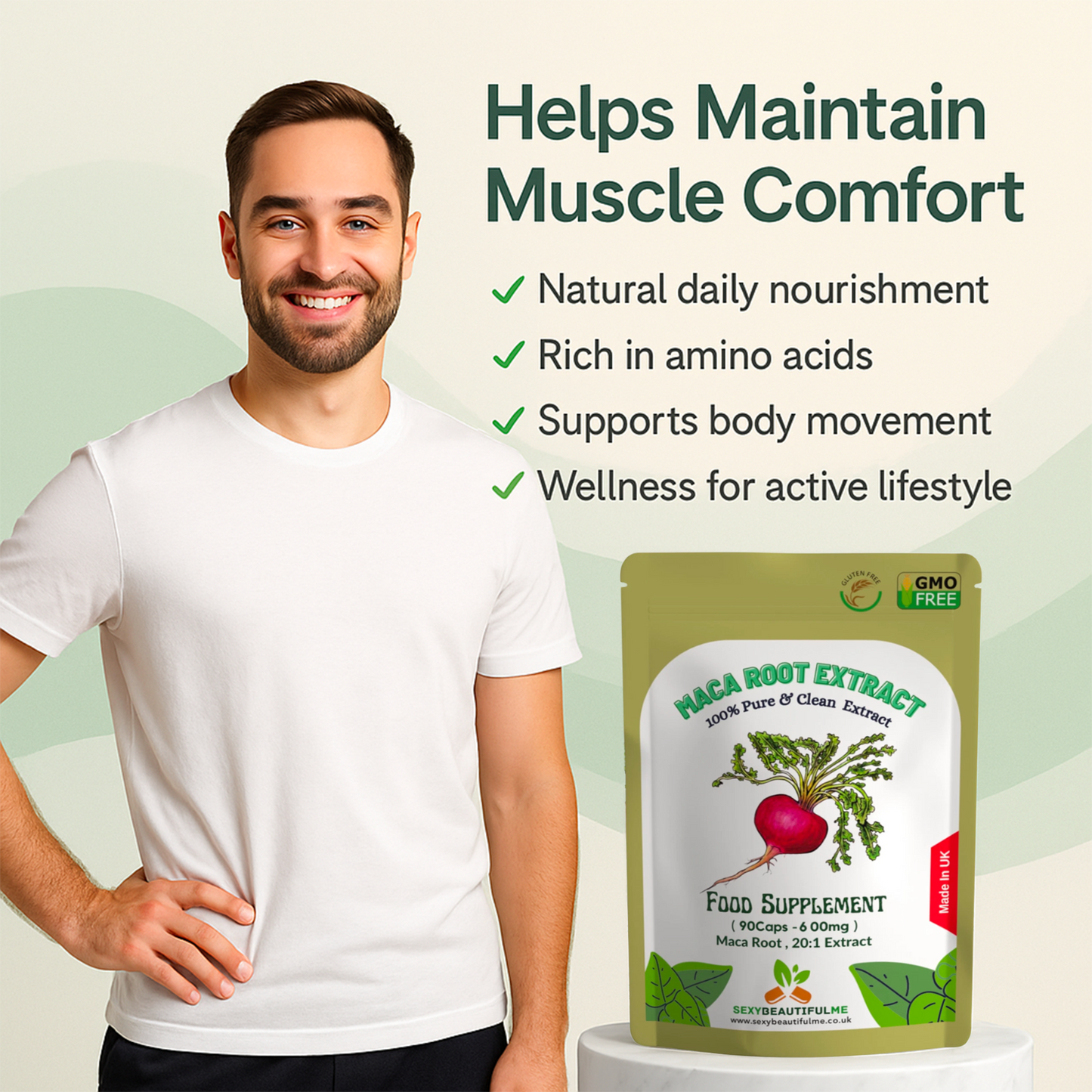 Maca Root 12,000mg Capsules – Max Strength, 1.2% Macamides & Macaenes, Digestion