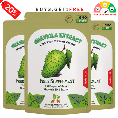 Graviola ( Soursop ) Fruit-6000mg Capsules, 10:1 Ex, Antioxidants, Liver Support