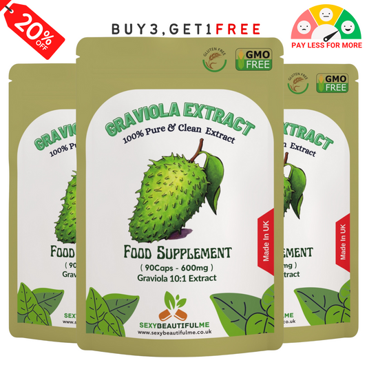 Graviola ( Soursop ) Fruit-6000mg Capsules, 10:1 Ex, Antioxidants, Liver Support