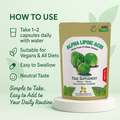 Alpha Lipoic Acid 700mg Capsules | 99% R-ALA | 100% Natural Antioxidant Support