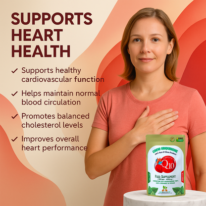 Co Enzyme Q10 Capsules 400mg–High Absorption 98% Ubiquinone–Pure & Natural CoQ10