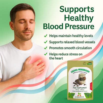 Chaga Mushroom Extract Capsules 3000 mg – 200 mg Polysaccharides – Strong Vegan