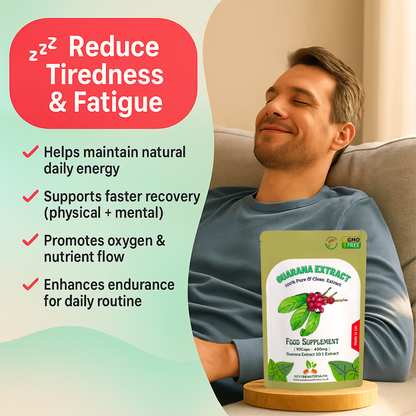 High Strength Guarana Extract 4000mg | 100% Natural | Weight & Energy Support