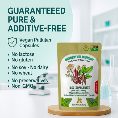 Indigestion Complex Capsules 7000mg–Digestive Support – Slippery Elm & Chamomile