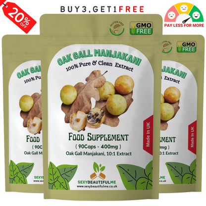 Manjakani Oak Gall 400mg Capsules – Women’s Wellness & Balance – Vegan – UK Made