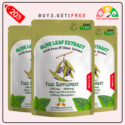 Olive Leaf Extract Capsules 10000mg(400mg Oleuropein)-Weight Control & Immunity