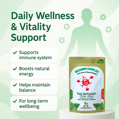Selenium Complex 500mg – High Strength Antioxidant Vitamin – Hair, Skin & Immune
