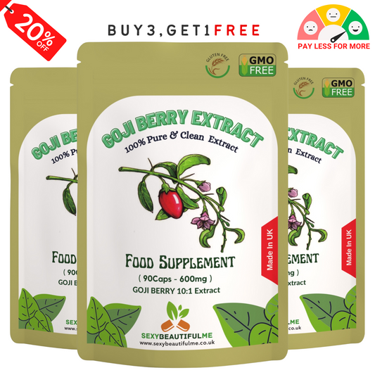 Goji Berry Extract 6000mg Vegan Capsules Genuine Natural Supplement Antioxidant