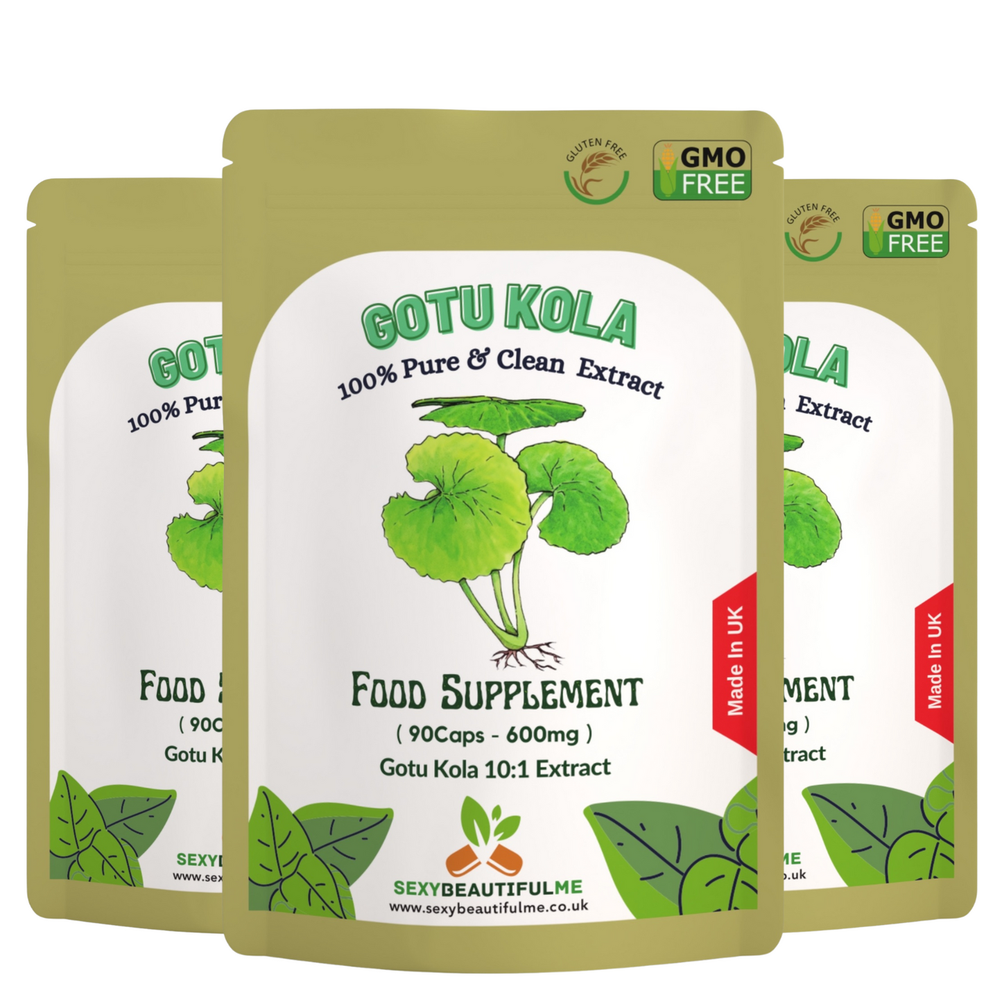 Gotu Kola Extract Capsules 6000 mg–Vegan–Brain Health, Cognition &Memory Support