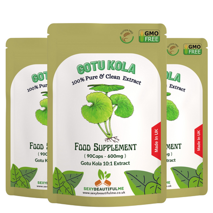 Gotu Kola Extract Capsules 6000 mg–Vegan–Brain Health, Cognition &Memory Support
