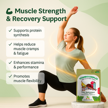 Vitamin B Complex Capsule | B Vitamins, Biotin&Folic Acid | Natural&High Potency