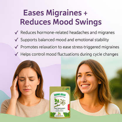Dong Quai Extract Capsules 6000 mg Equivalent–High Strength 10:1-Vegan & Natural