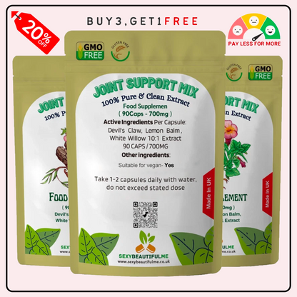 Joint Support Mix Capsule 7000mg-Devil Claw+Lemon Balm+While Willow-Joint Health