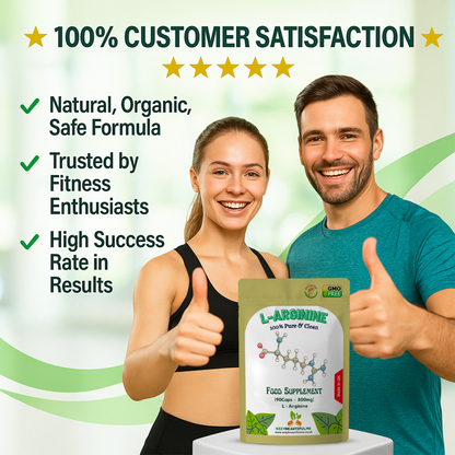 L-Arginine 800mg | Muscle &Workout Support | Natural Energy &Recovery | Veg Caps