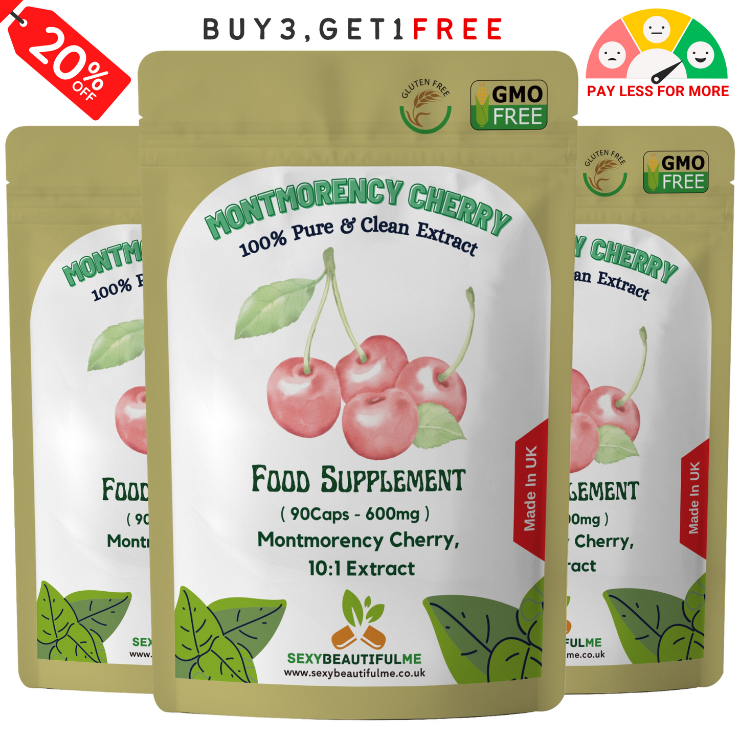 Montmorency Tart Cherry Capsule-6000mg-Muscle Recovery&Sport Endurance,Sleep Aid
