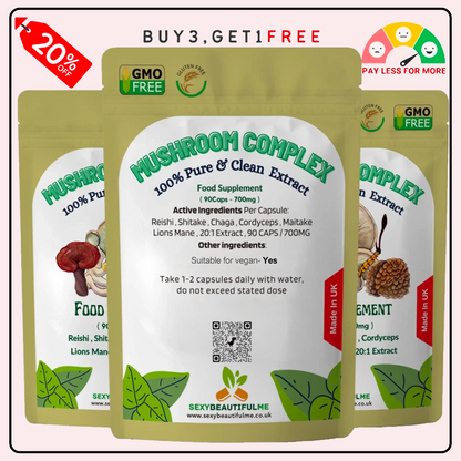 Mushroom Complex 14,000mg | Lion’s Mane, Reishi, Chaga, Cordyceps & Maitake