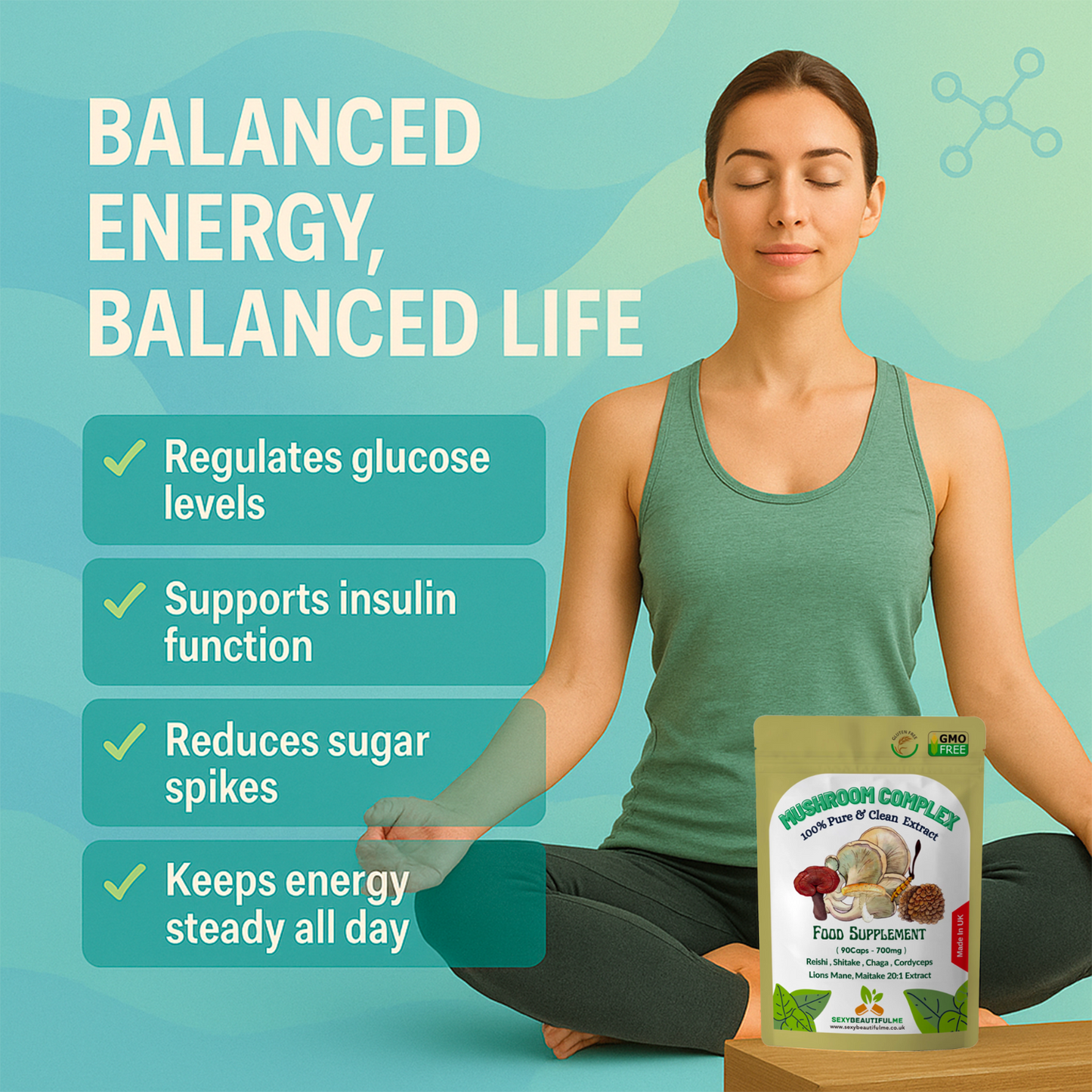 Mushroom Complex 14,000mg | Lion’s Mane, Reishi, Chaga, Cordyceps & Maitake