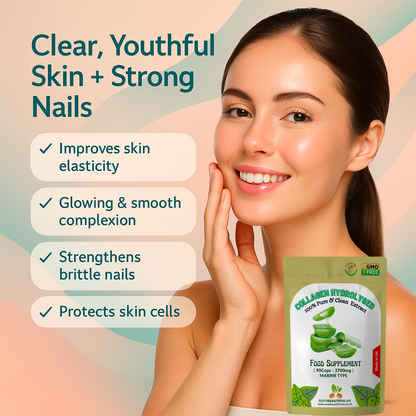 Marine Collagen Capsule 2700mg–Hydrolysed Type 1–Skin, Hair, Nails&Ageing Suport