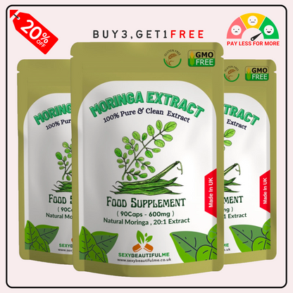 Natural Moringa Capsules 12000mg/Caps- 100% Natural & Strong, Vegan Capsule