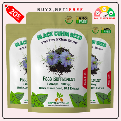 Black Cumin Seed Capsule 5000mg High Strength 10:1 Extract Immune System Support