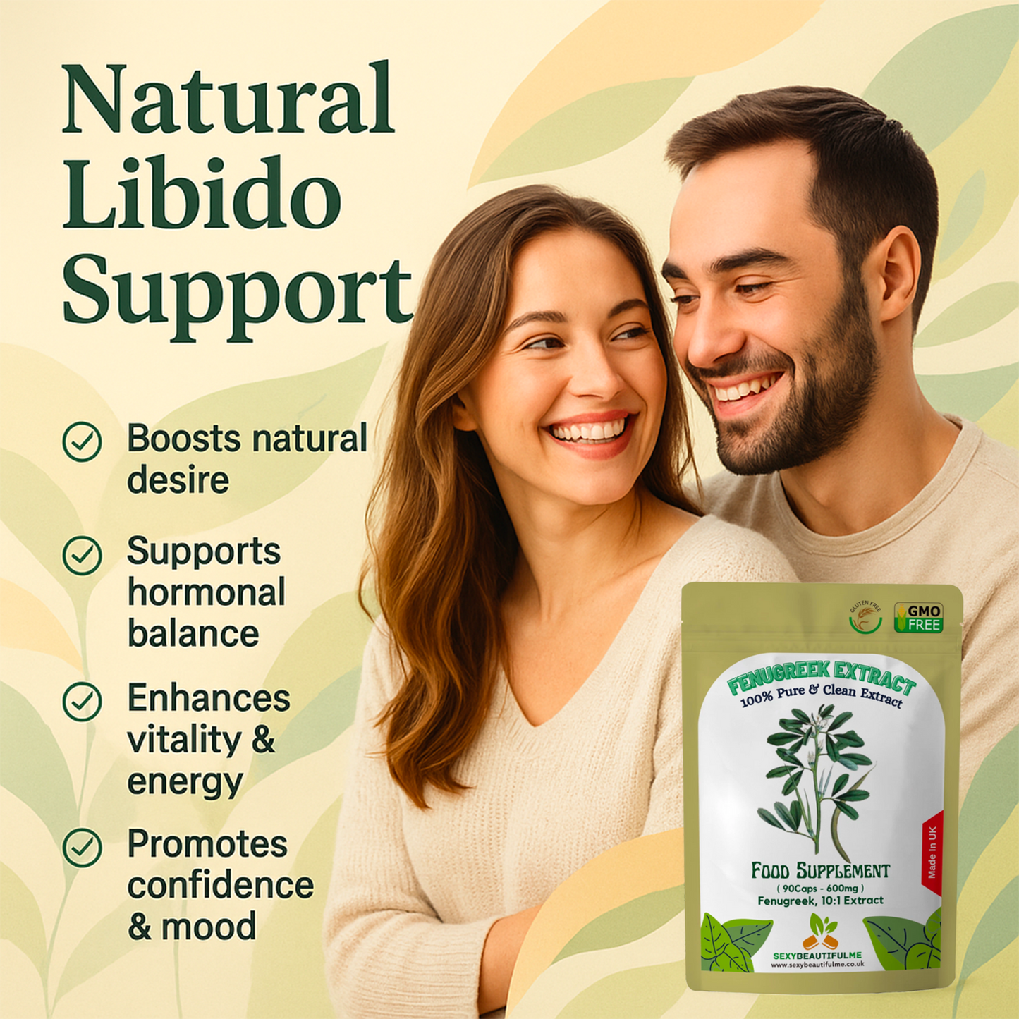 Fenugreek 6000mg Capsules–High Strength 10:1– Natural Wellness&Metabolic Support