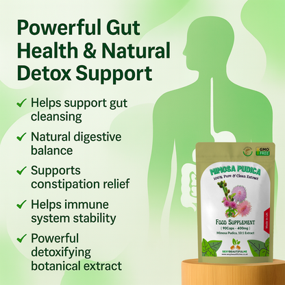 Mimosa Pudica Seed Caps 4000mg (400mg 10:1 Extract) – Gut Health & Natural Detox