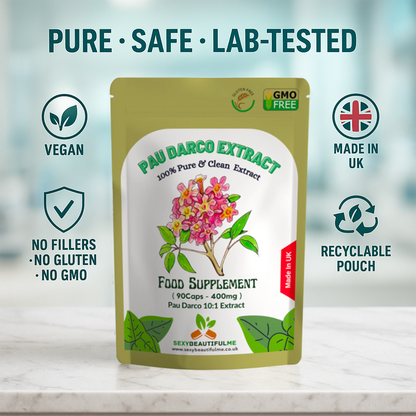 Pau D'arco Capsules 4000mg -Vegan Capsule- Anti-Inflammation -100% Natural