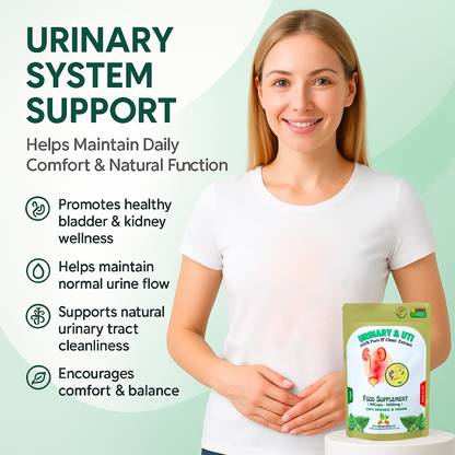 Urinary & UTI Complex 1600mg Capsule | Relief Support | 100%Vegan-Bladder Health