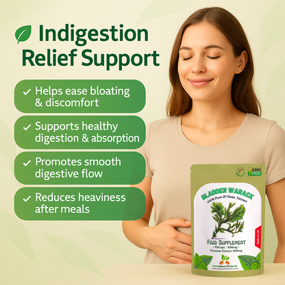 Sea Kelp (Bladderwrack Extract) Capsules 500mg–100% Natural–High Strength–Vegan