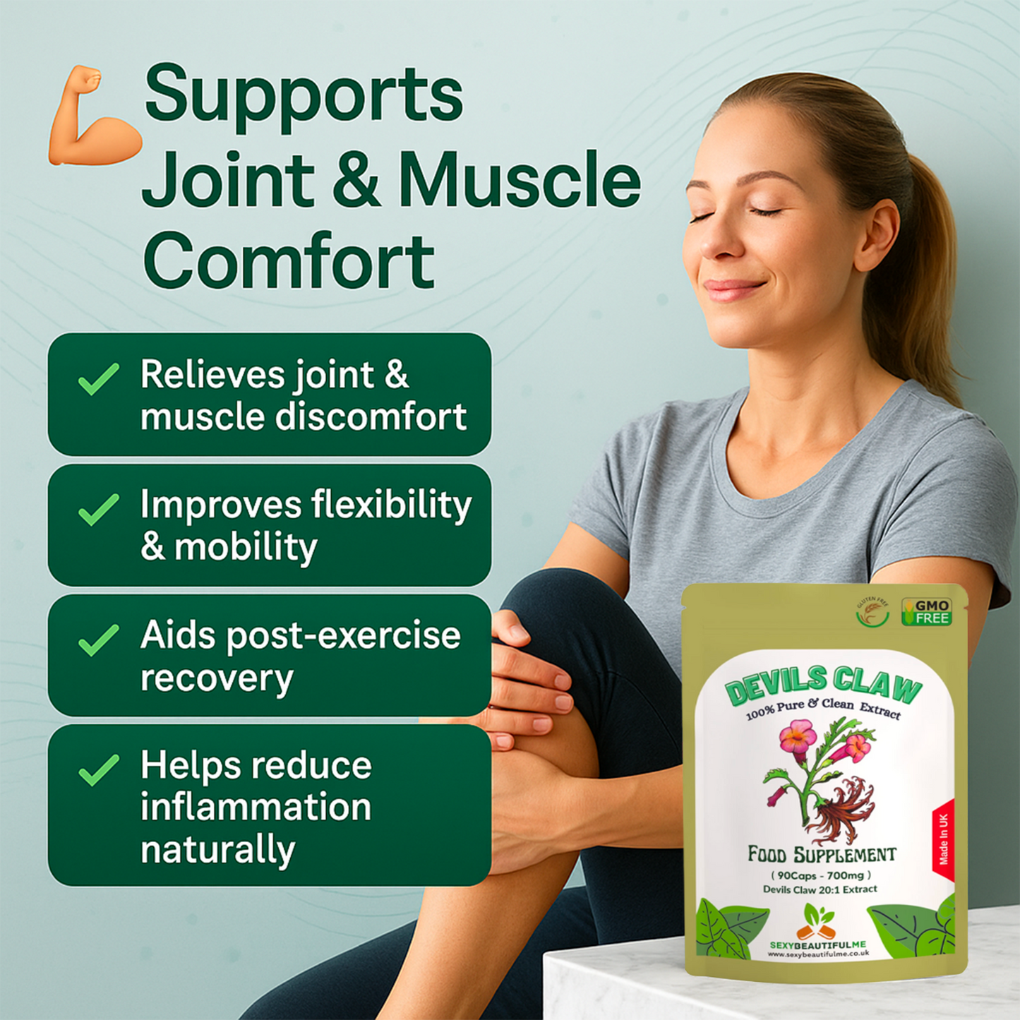 Devils Claw Capsules 14000mg Natural 700mg 20:1 Strong Effective Best Capsules