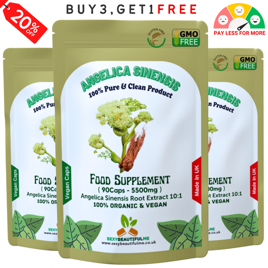 Angelica Sinensis 5500mg Capsule- Dong Quai - PMS Relief, Estrogen Balance-VEGAN