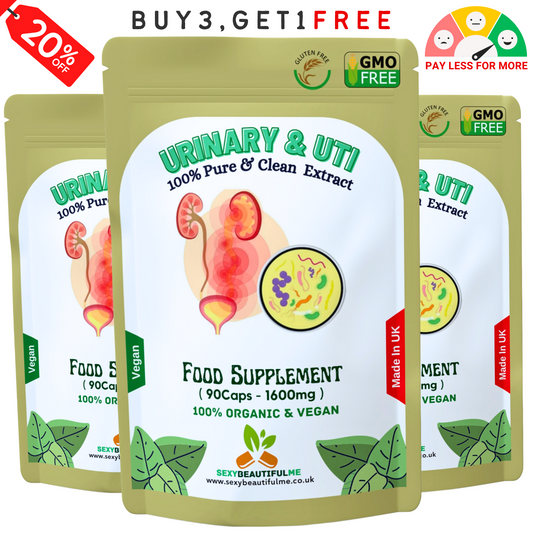 Urinary & UTI Complex 1600mg Capsule | Relief Support | 100%Vegan-Bladder Health
