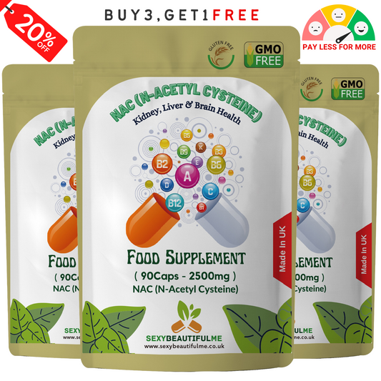 NAC (N-Acetyl-Cysteine) Capsules-2500mg-Liver & Lung Support , Brain Health