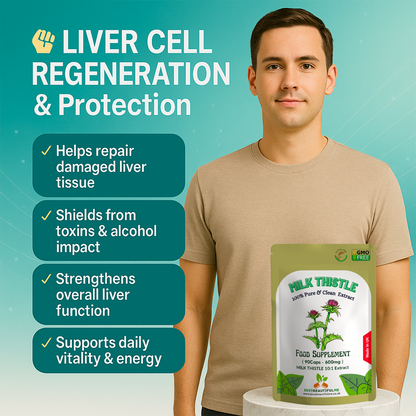 Milk Thistle Capsules 6000mg-90% Silymarin-Help to Detox Liver & Digestion