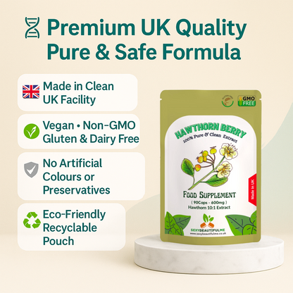 Hawthorn Berry Extract Capsules 6000mg-Veg Cap-Antioxidants, Cholesterol Support