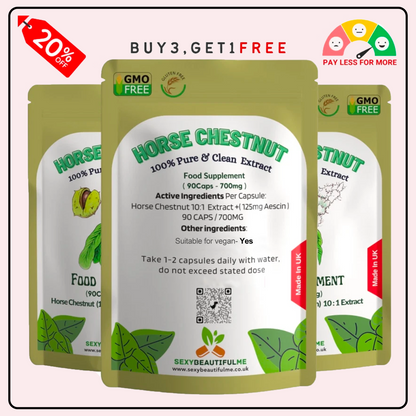 Horse Chestnut Extract Capsules 7000mg ( 125mg Aescin ) Anti-Inflammatory