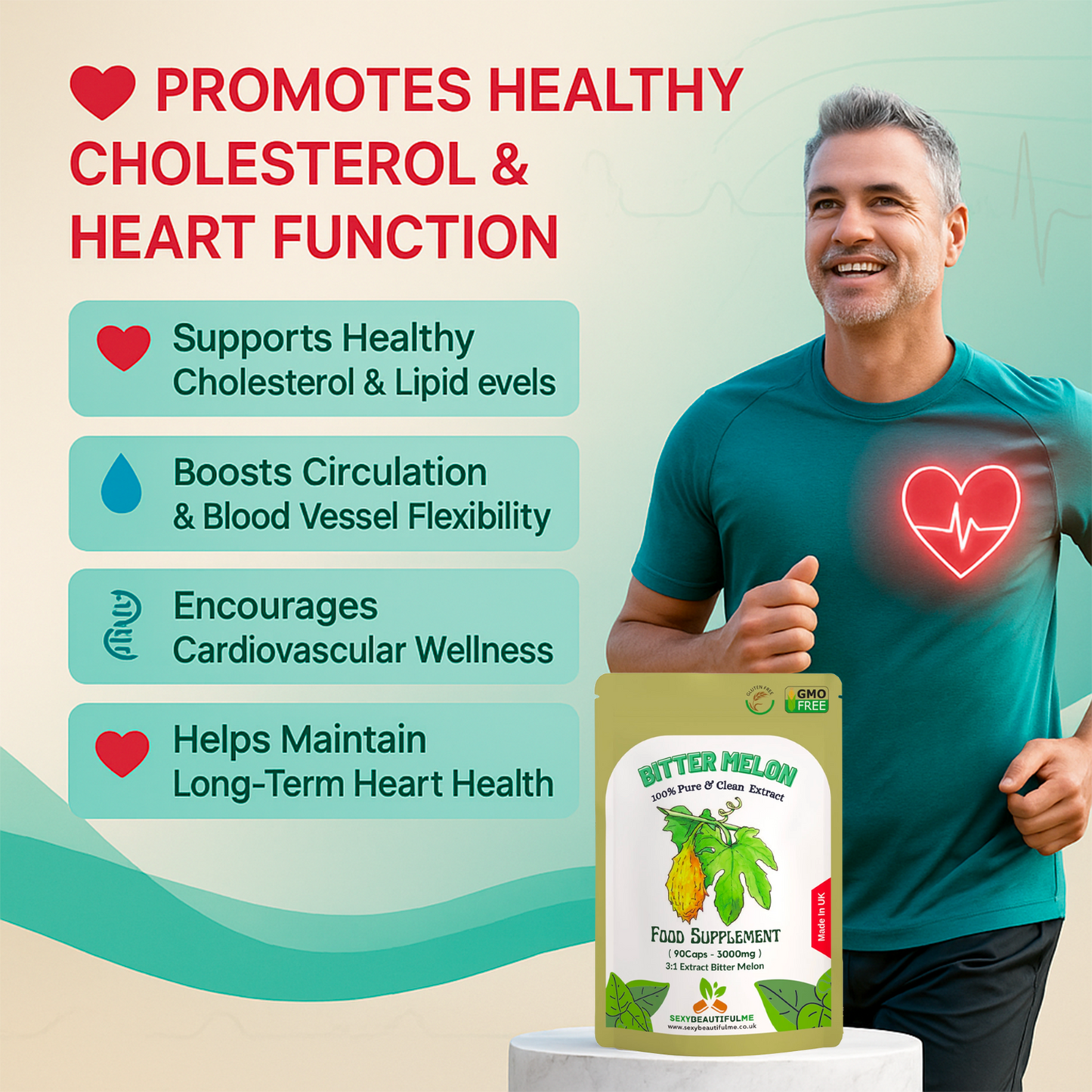 Bitter Melon Extract Capsules 9000mg-Vegan Caps-Blood Sugar&Cholesterol Wellness