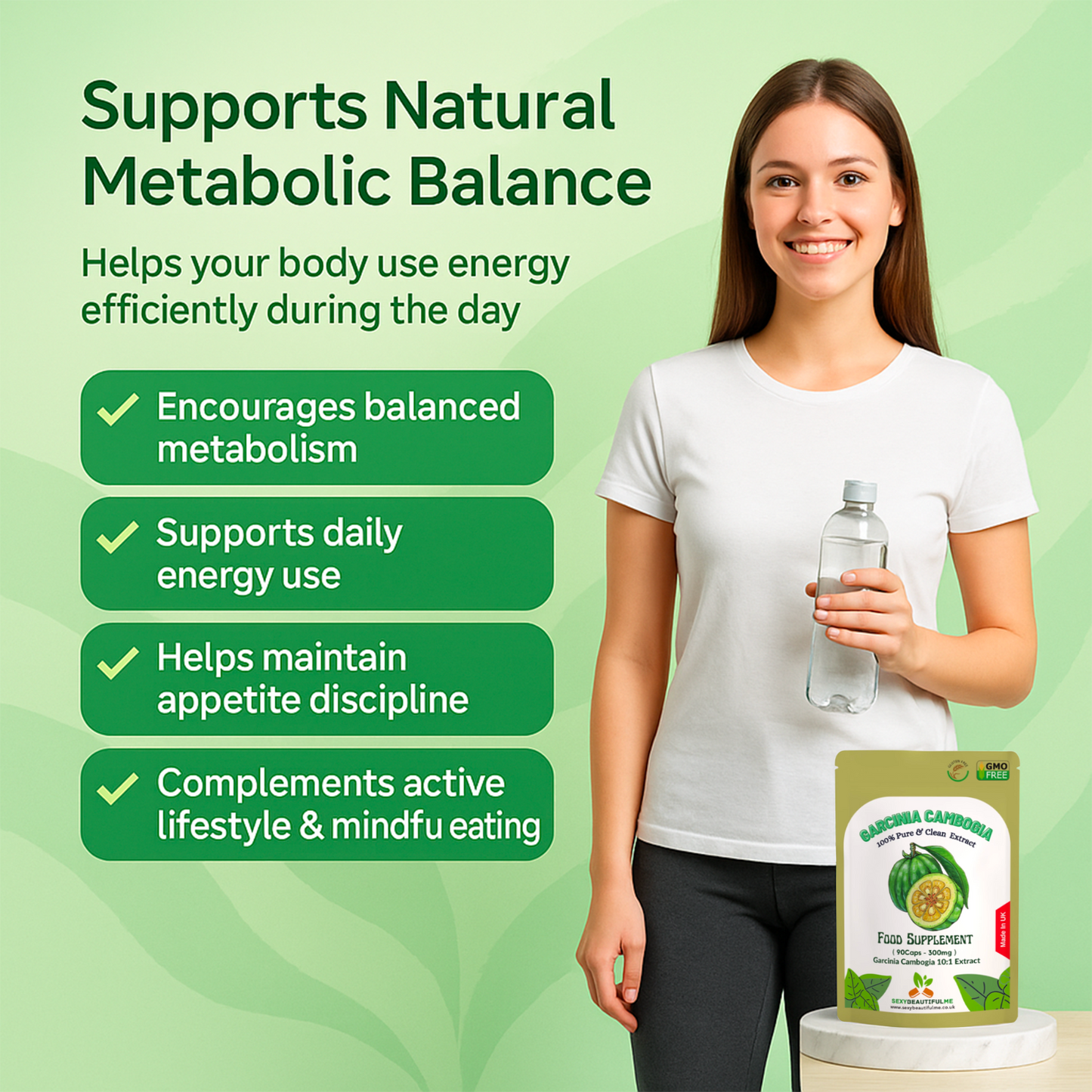 Garcinia Cambogia 3000mg Capsules – HCA Weight Management Supplement-100%Vegan