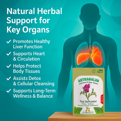 Astragalus Capsules 10,000mg – Immune Boost, Blood Sugar & Liver Support – Vegan