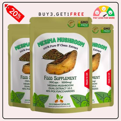 Mesima Mushroom Capsules 10000mg-(140 mg Polysaccharide)-Prostate & Liver Health