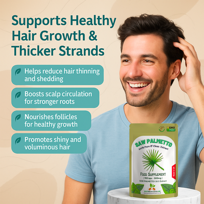 Saw Palmetto Capsules 5000mg-Vegan Cpasules -Hair Loss & Urinary Tract Prostate