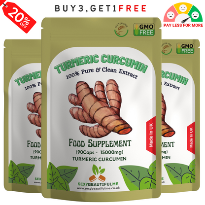 '' Turmeric Curcumin+BioPerine '' Capsule-15000mg-Joint Health & Immune Support