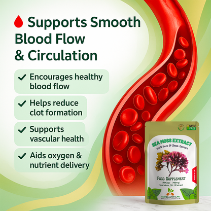 Sea Moss Capsules 14000mg , 100% Clean & Natural Vegan Capsules Genuine Sea Moss