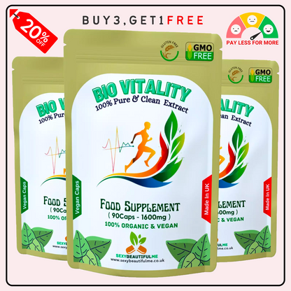 Bio Vitality Complex Caps 1600mg-Brain Health,Memory Support, Anti-Ageing-Vegan