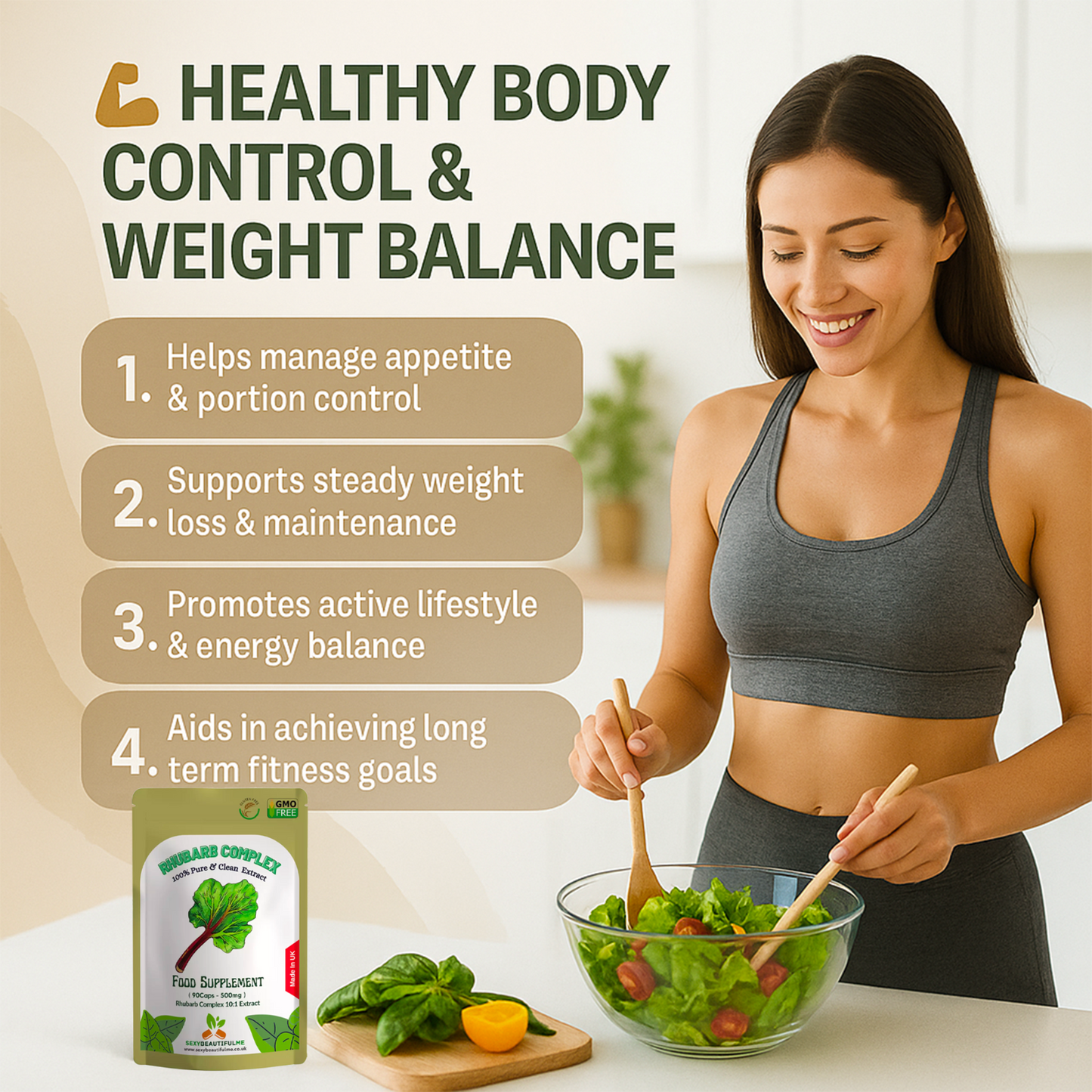 Rhubarb Complex Capsule 5000mg-Help Digestion Health & Weight Control Management