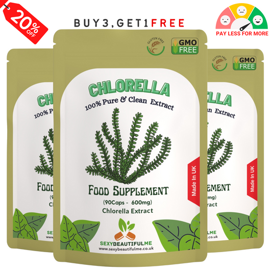 Chlorella Capsules | 600mg Super Greens | Natural & Strong Immune Support-Vegan