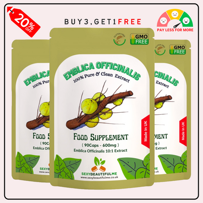 Emblica Officinalis 6000mg Capsules – Organic Amla (Phyllanthus) –Joint & Immune