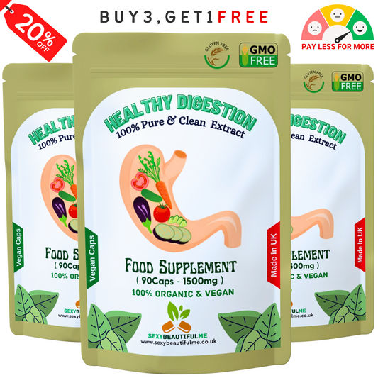 Gut Health Support 1500mg Caps | Healthy Digestion Capsule | Clean Vegan Formula