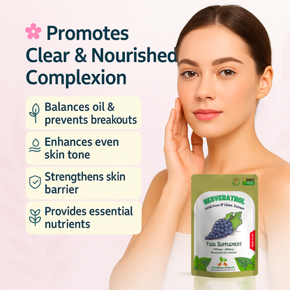 Resveratrol Extract Capsules 600mg-(50%Trans-Resveratrol 300mg)-Skin Health